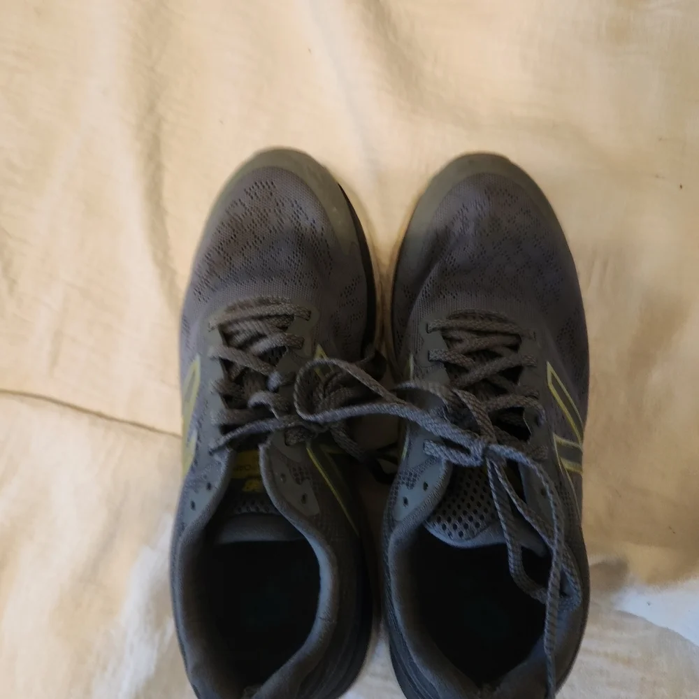 New Balance Gray and Yellow Women's Sneakers